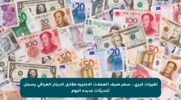 تغيرات كبرى.. سعر صرف العملات الأجنبية مقابل الدينار العراقي يسجل تحديثات جديدة اليوم